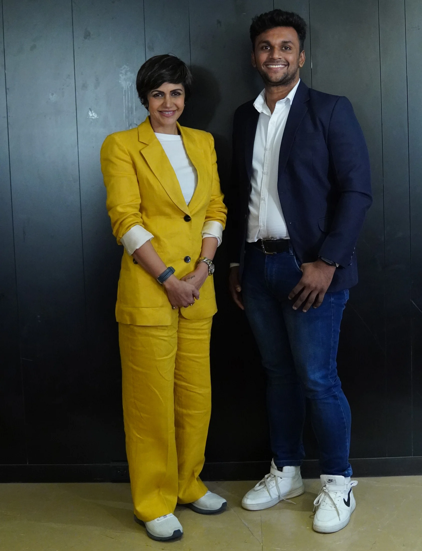 kaumin patel with Mandira Bedi Actress, fashion designer, and television presenter